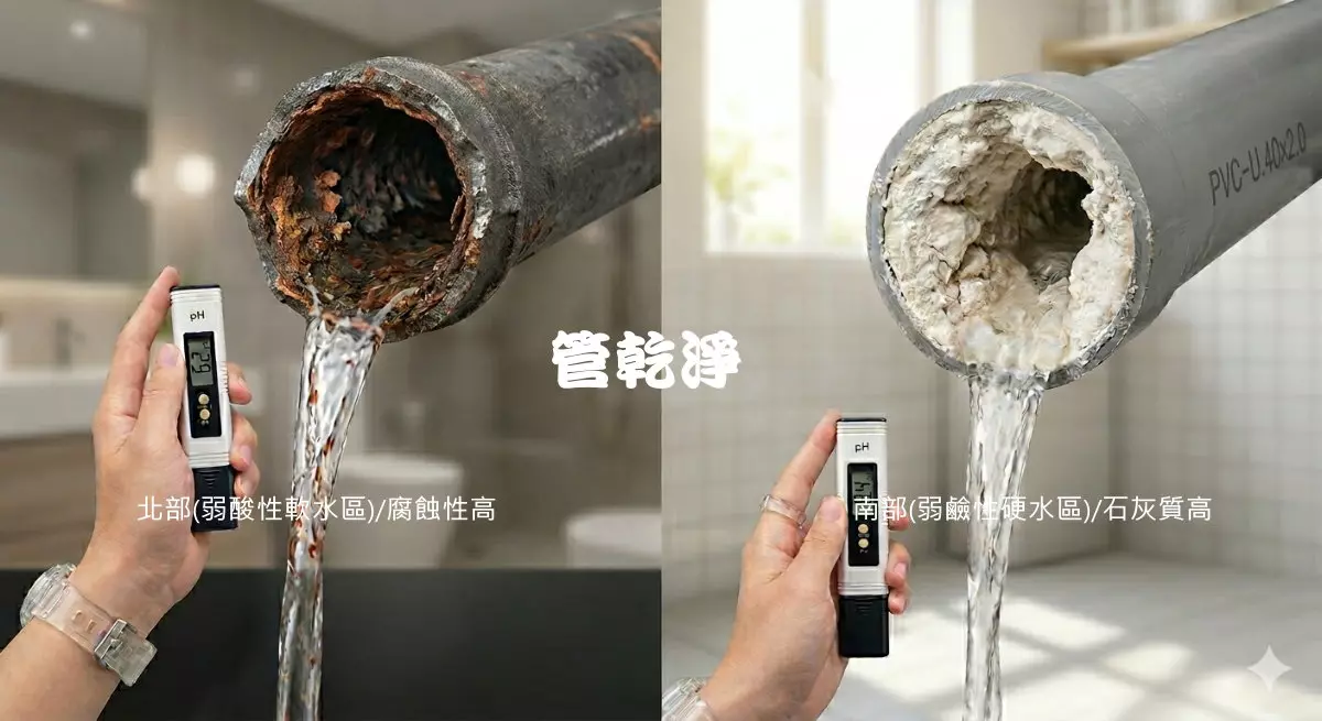 水質,石灰質,鐵鏽,清洗水管方案,管乾淨